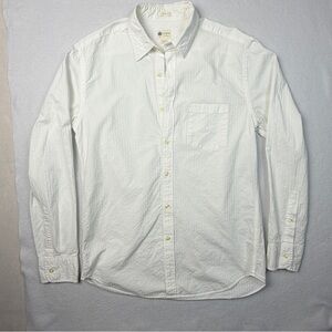 J. Crew Woman’s White Casual Button-Down Shirt Sz M
